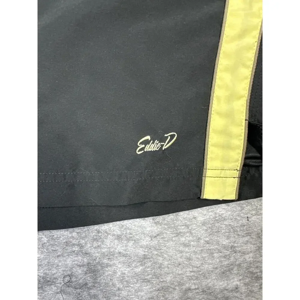 Eddie Bauer Eddie-D‎ Swim Trunks Men's 7XB Black Yellow Big Tall Board Shorts - Picture 6 of 9